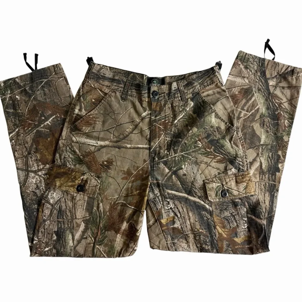 RedHead Realtree Camo Cargo Pants Ripstop Hunting Streetwear Mens Small 31 Waist